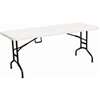 Simple Spaces TBL-072 Fold-in-Half Table, 6 ft OAW, 29-1/2 in OAD, 29 in OAH, Steel Frame, Polypropylene Tabletop