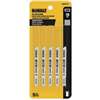 DEWALT DW3724-5 Jig Saw Blade, 0.3 in W, 18 TPI