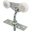 Prime-Line N 6527 Roller Assembly, 3/4 in Dia Roller, 1/4 in W Roller, Nylon/Steel, Silver, 2-Roller, 65 lb