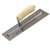 Marshalltown MXS1 Finishing Trowel, 11 in L Blade, 4-1/2 in W Blade, Spring Steel Blade, Curved Handle, Wood Handle