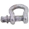 Fehr 5/8 Anchor Shackle, 5/8 in Trade, 2.25 ton Working Load, Commercial Grade, Steel, Galvanized