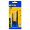 Irwin 4935642 Jobber Length Drill Bit Set, Heavy-Duty, 5-Piece, Steel, Black Oxide