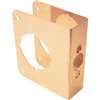 Prime-Line U 9556 Lock and Door Reinforcer, 2-3/8 in Backset, 1-3/4 in Thick Door, Brass, Brass, 4-1/2 in H, 3-7/8 in W