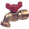 B & K 103-054HN Hose Bibb, 3/4 x 3/4 in Connection, MPT x Male Hose, 125 psi Pressure, Brass Body, Antique