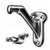 Schlage SP059A5 Handrail Bracket, Aluminum, Antique Brass