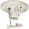 Eaton Wiring Devices 667-SP Lamp Holder, 4.5 in Dia x 2.14 in H Dimensions, 125 VAC, 660 W, White