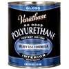 Varathane 200041H Waterbased Polyurethane, Water Base, Crystal Clear, Gloss, Liquid, 1 qt Can, 1.011 Specific Gravity