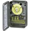 Intermatic T101 Mechanical Timer Switch, 40 A, 120 V, 3 W, Gray, 24 hr Time Setting, 12 On/Off Cycles Per Day Cycle