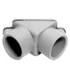 Carlon E990ER-CAR Access Pull Elbow, 3/4 in Hub, 2.53 in OAL, PVC, Gray