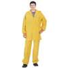 Diamondback 8127M Rain Suit, M, 28-1/2 in Inseam, PVC, Yellow, Drawstring, Zipper
