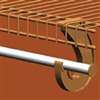 ClosetMaid 205800 Closet Rod, 30 ft-lb, 5/8 in Dia, 72 in L, Steel