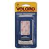 VELCRO Brand 90200 Hook and Loop Fastener, 2 in W, 4 in L, Nylon, White, Rubber Adhesive
