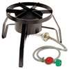 Bayou Classic SP10 Cooker, 1-Burner, LPG, 55,000 Btu, Manual Ignition, Steel
