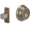 Schlage B60NV609KA4 Deadbolt, 1 Grade, SC1 Key, Metal, Antique Brass, 2-3/8, 2-3/4 in Backset, C Keyway