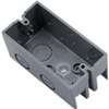 Carlon B112HB Handy Box, 1-Gang, 6-Knockout, 1/2 in Knockout, Plastic, Gray, Screw