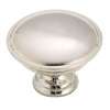 Amerock 14403SCH Cabinet Knob, 15/16 in Projection, Zinc, Brushed Chrome