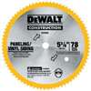 DEWALT DW9053 Circular Saw Blade, 5-3/8 in Dia, 10 mm Arbor, 80-Teeth, Carbide Cutting Edge