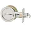 Kwikset 33526DROUNDPOCKET Privacy, Satin Chrome, 2-3/8 in Backset