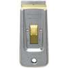STANLEY 28-500 Scraper, 1-1/2 in W Blade, 1-Edge, Razor Blade, HCS Blade, Steel Handle, Ergonomic Handle, 8 in OAL