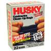 Husky HKR42WC022B Contractor Clean-Up Bag, 42 gal, Poly, Black