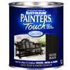 Rust-Oleum 1979502 Enamel Paint, Water Base, Gloss Sheen, Black, 1 qt, Can, 120 sq-ft Coverage Area