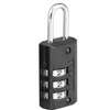 Master Lock 646T Padlock, Resettable Combination Key, 1/8 in Dia Shackle, 11/16 in H Shackle, Steel Shackle, Zinc Body