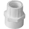 IPEX 435992 Reducing Pipe Adapter, 3/4 x 1/2 in, Socket x FPT, PVC, White, SCH 40 Schedule, 150 psi Pressure