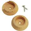 Waddell 410DP Closet Pole Socket, For: 1-3/8 in Closet Pole, Hardwood