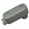 Halex 58610 Type LB Rigid Conduit Body, 1 in Hub, 5-3/4 in OAL, Threaded, Aluminum, Each