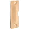 Defender Security U 9502 Entry Door Latch Shield, 7 in L, 3 in W, Steel, Brass