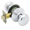 Schlage F Series F10CSV 626 Passage Knob, Round, 2.31 in L x 2.75 in W x 2.75 in H Dimensions, Metal, Satin Chrome