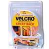 VELCRO Brand 90087 Hook and Loop Fastener, 3/4 in W, 5 ft L, Nylon, White, 5 lb, Rubber Adhesive