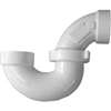 Canplas 193211N P-Trap, 1-1/2 in, Hub, PVC, White