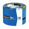 ScotchBlue 2090-3A Painter's Tape, 60 yd L, 3 in W, 5.4 mil Thick, Crepe Paper Backing, Blue