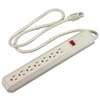 Eaton Wiring Devices 1176V Surge Protection Power Strip, 2 -Pole, 125 V, 15 A, 7 -Outlet, 70 J Energy, Ivory