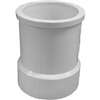 Canplas 193454 Pipe Adapter, 4 in, Spigot x Hub, PVC, White