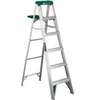 Louisville AS4006 Step Ladder, 6 ft H, Type II Duty Rating, Aluminum, 225 lb