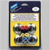 Camco USA 00883 Burner Knob Kit, Includes: Adapter, Dials, Inserts and (4) Chrome Knobs, Black