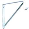 Knape & Vogt RP-0044-BWT Shelf and Rod Bracket, 150 lb, Steel, Powder-Coated