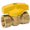 B & K ProLine Series 210-523RP Gas Ball Valve, 1/2 in Connection, FPT, 200 psi Pressure, Manual Actuator, Brass Body
