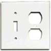 WALL PLATE 2G TGL/DUPL JMB WHT - Case of 10