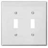 WALL PLATE 2 GANG TGL JUMB WHT - Case of 10