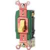Eaton Cooper Wiring WD3032V Toggle Switch, 277 VAC, Back, Side Terminal, Polycarbonate Housing Material, Ivory