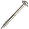 Kreg SML-F125 - 100 Pocket-Hole Screw, #7 Thread, 1-1/4 in L, Fine Thread, Maxi-Loc Head, Square Drive, Carbon Steel