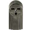 Eaton Cooper Wiring WD1232 Power Receptacle, 2-Pole, 250 V, 30 A, NEMA: NEMA 6-30R, Black