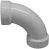 Canplas 192276 Long Sweep Pipe Elbow, 1-1/2 in, Hub, 90 deg Angle, PVC, White
