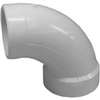 IPEX 192452L Pipe Elbow, 2 in, Spigot x Hub, 90 deg Angle, PVC, White, SCH 40 Schedule