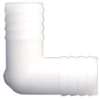 Anderson Metals 53765-12 Hose Elbow, 90 deg Angle, 3/4 in, Barb, Nylon