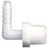 Anderson Metals 53720-0406 Hose Elbow, 1/4 x 3/8 in, Barb x MPT, Nylon