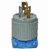 Cooper Controls 4720 Twist Lock Plug, 2 -Pole, 15 A, 125 V, NEMA: NEMA L5-15, Gray
